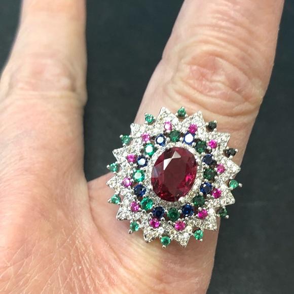 Multicolored Fashion Ring - Picture 4 of 9